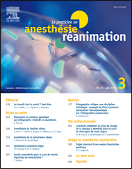 LE PRATICIEN EN ANESTHESIE - REANIMATION 