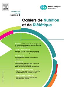Cahiers de nutrition et de diététique
