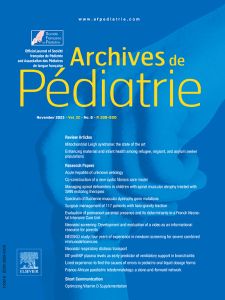 Archives de pédiatrie
