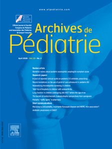 Archives de pédiatrie