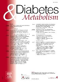 Diabetes & Metabolism