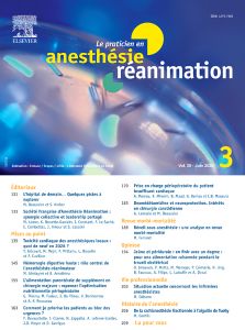 Le praticien en anesthésie réanimation
