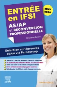 Entrée en IFSI 2025-2026 - AS/AP et reconversion professionnelle