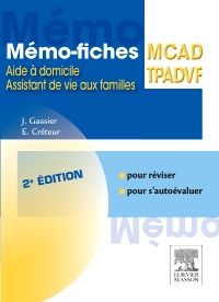 Mémo-fiches MCAD/TPADVF 2e Social Livre Jacqueline Gassier, Elisabeth Créteur