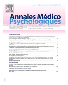 Annales m&eacute;dico-psychologiques