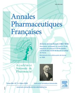 Annales Pharmaceutiques Fran&ccedil;aises