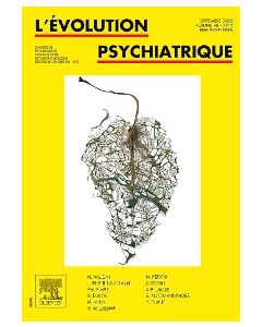 &Eacute;volution psychiatrique (L')