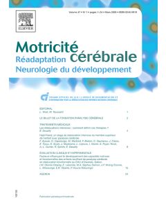 Motricit&eacute; c&eacute;r&eacute;brale
