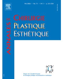 Annales de chirurgie plastique esth&eacute;tique