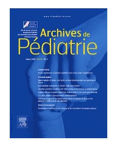 Archives de p&eacute;diatrie
