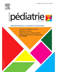 Journal de p&eacute;diatrie et de pu&eacute;riculture