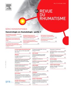 Revue du Rhumatisme