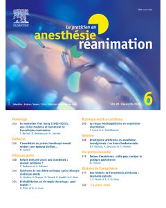 Le praticien en anesth&eacute;sie r&eacute;animation