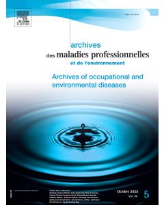 Archives des maladies professionnelles et de l'environnement