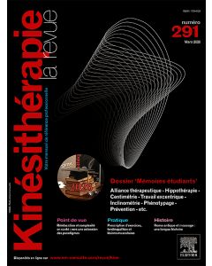Kin&eacute;sith&eacute;rapie, la revue
