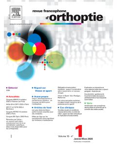 Revue Francophone d'Orthoptie