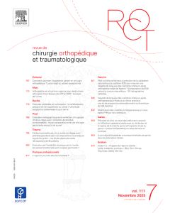 Revue de Chirurgie Orthop&eacute;dique et Traumatologique