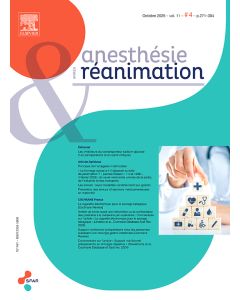 Anesth&eacute;sie & R&eacute;animation