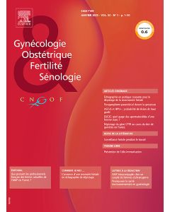 Gynécologie Obstétrique Fertilité & Sénologie