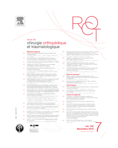 Revue de Chirurgie Orthopédique et Traumatologique