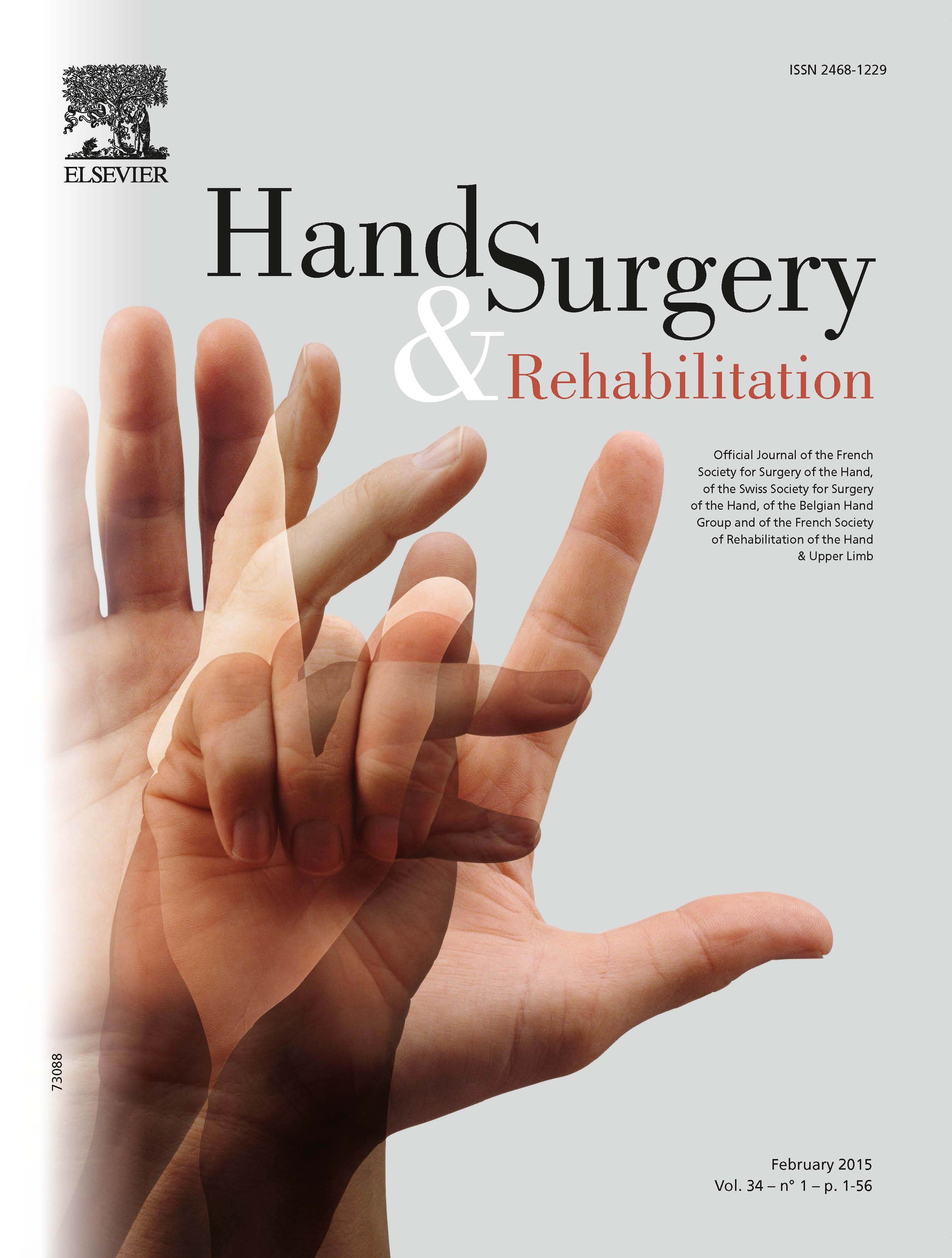 Hand Surgery and Rehabilitation Elsevier Masson