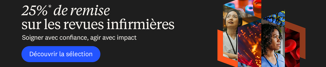 25% de réduction sur les abonnements de revues infirmières