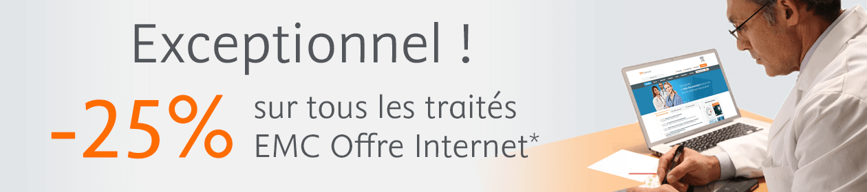 -25% sur tous les traités EMC Offre Internet