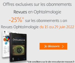 Revues en ophtalmologie promo 